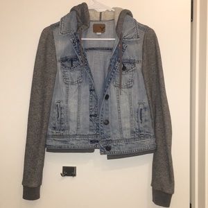 American Eagle Jean Jacket Sweatshirt